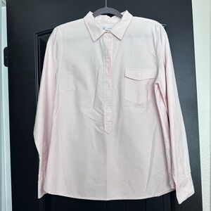 J. Crew Pale Pink Striped Button Shirt